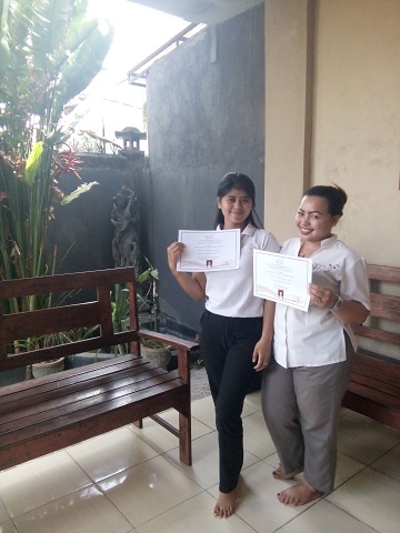 Reeva Bali Spa School Student